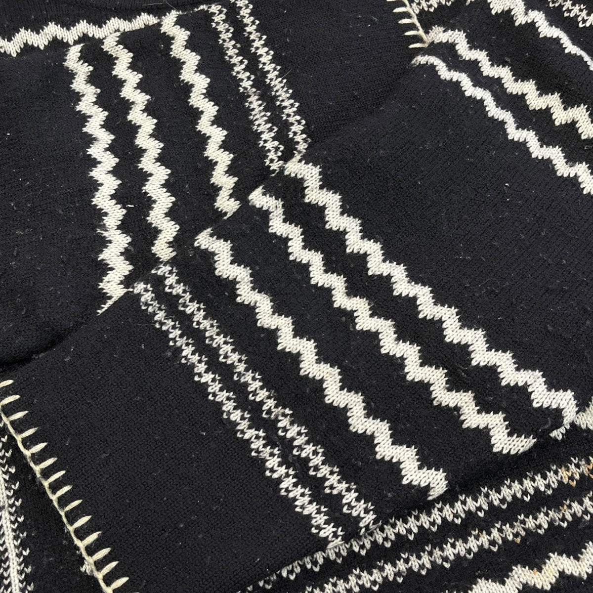 NEON SIGN Blanket Knit長袖ニット565 古着・中古-8枚目のアイテム画像