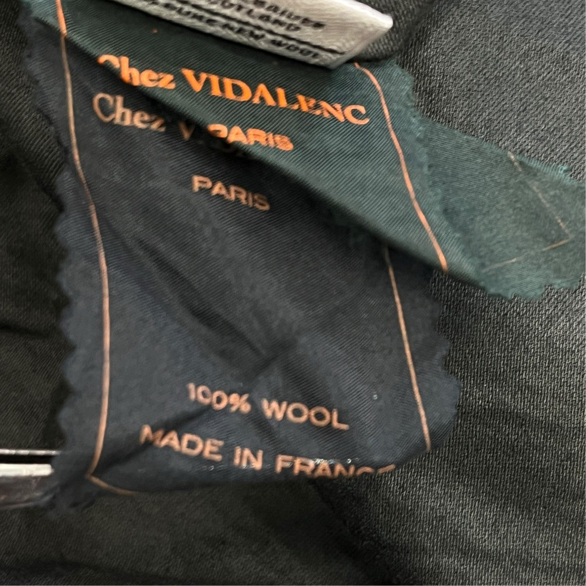 chez vidalenc×Harris Tweed COAT BOBIツイードコート 古着・中古-7枚目のアイテム画像