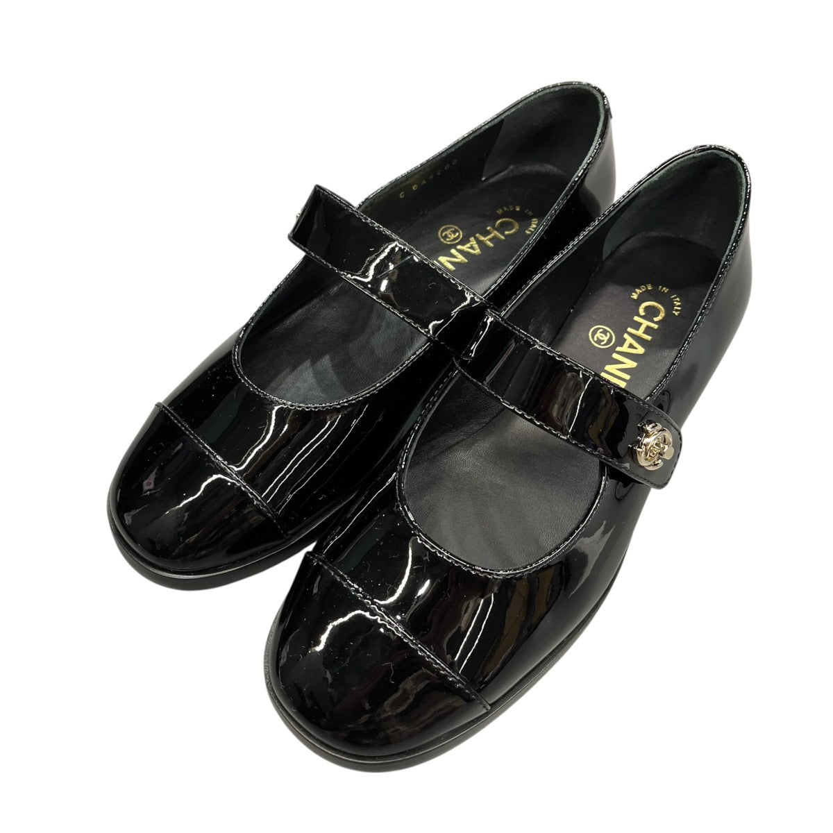 CHANEL ストラップシューズG45280 B14453 古着・中古-1枚目のアイテム画像