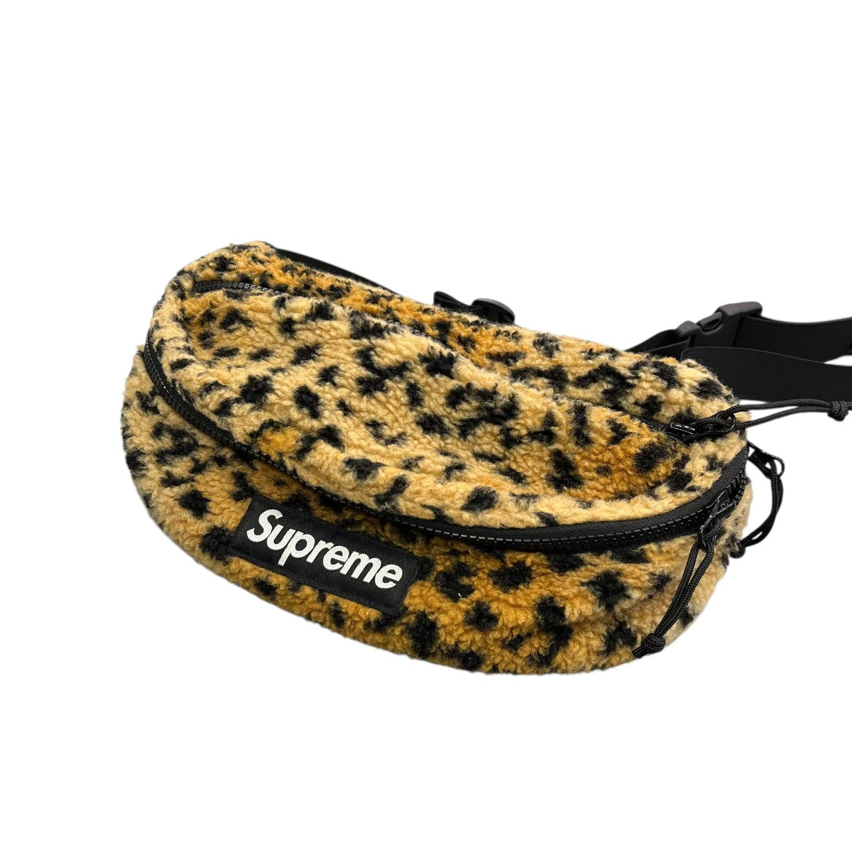 Supreme LEOPARD FLEECE WAIST BAGウエストーバッグ 古着・中古-1枚目のアイテム画像