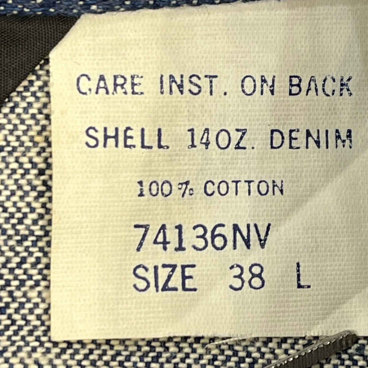 80s 14oz Denim Jacketデニムジャケット74136NV