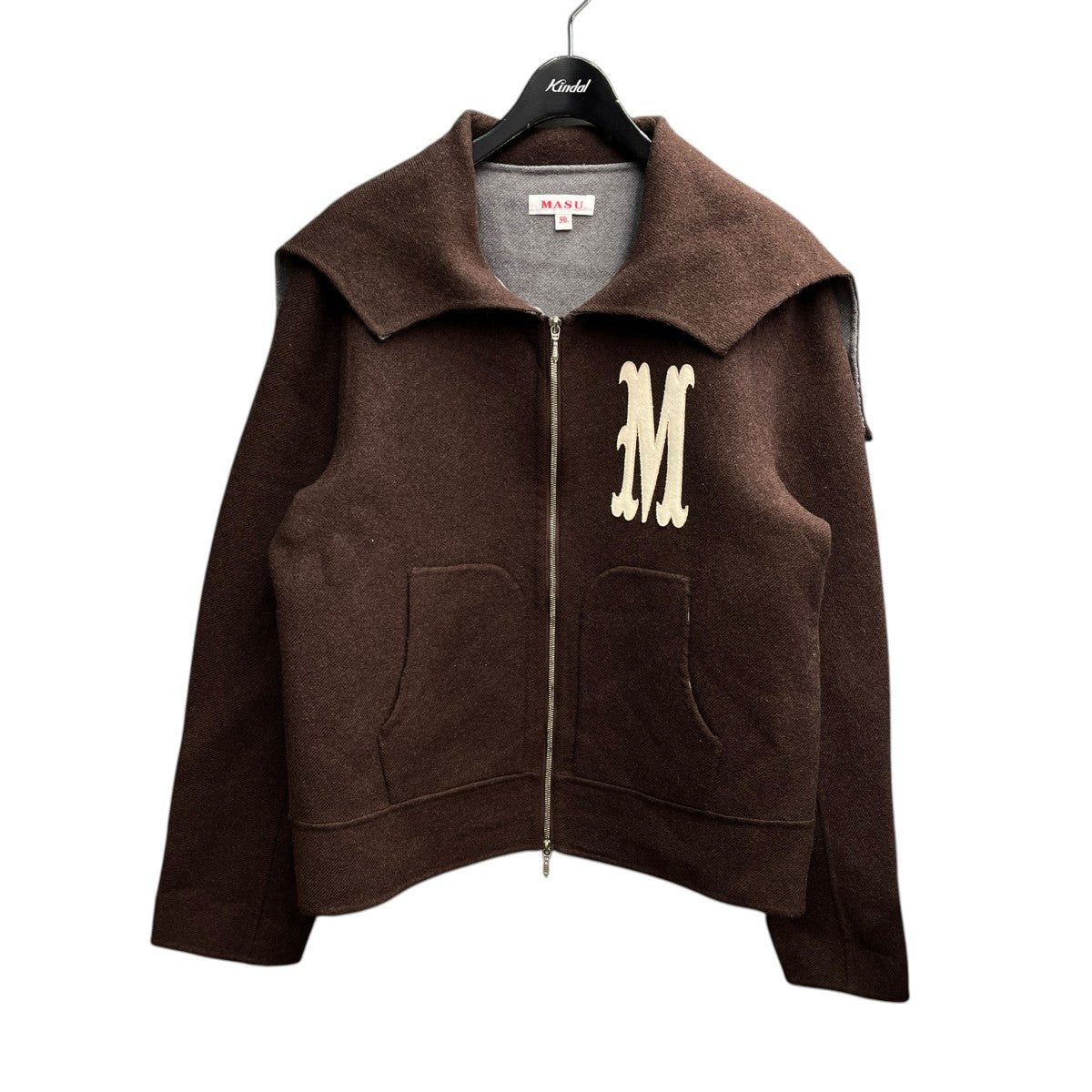 MASU 24AWBAT COLLAR ZIP-UP JACKETジップアップジャケットMPFW BL0124 古着・中古-1枚目のアイテム画像