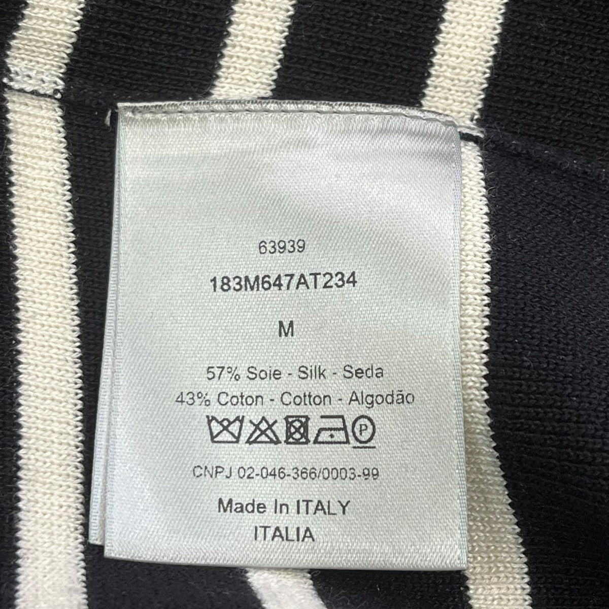 DIOR 半袖ニット183M647AT234 古着・中古-6枚目のアイテム画像
