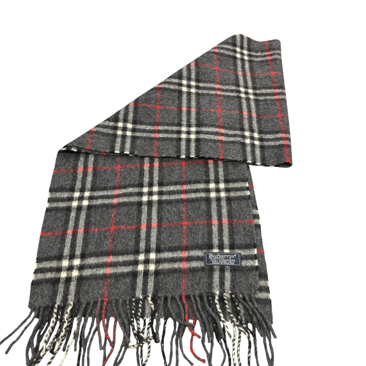 Burberry’s カシミヤ チェックマフラー 古着・中古-1枚目のアイテム画像