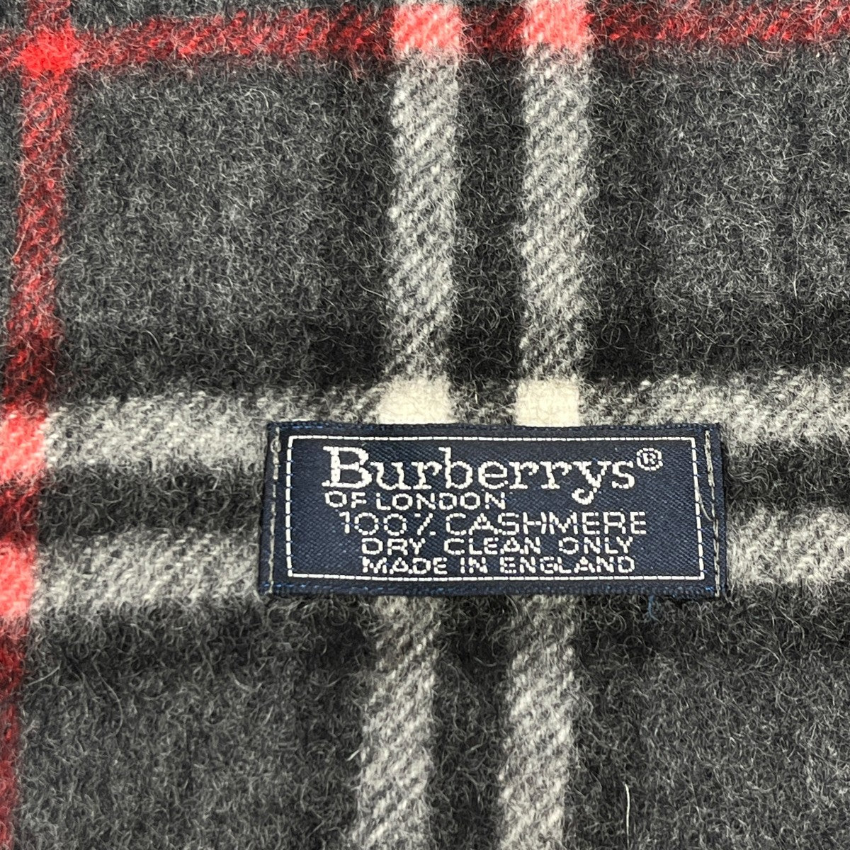 Burberry’s カシミヤ チェックマフラー 古着・中古-3枚目のアイテム画像