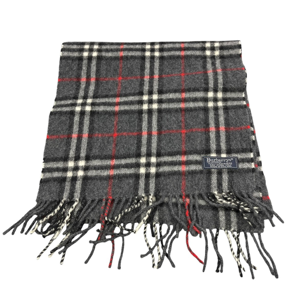 Burberry’s カシミヤ チェックマフラー 古着・中古-4枚目のアイテム画像