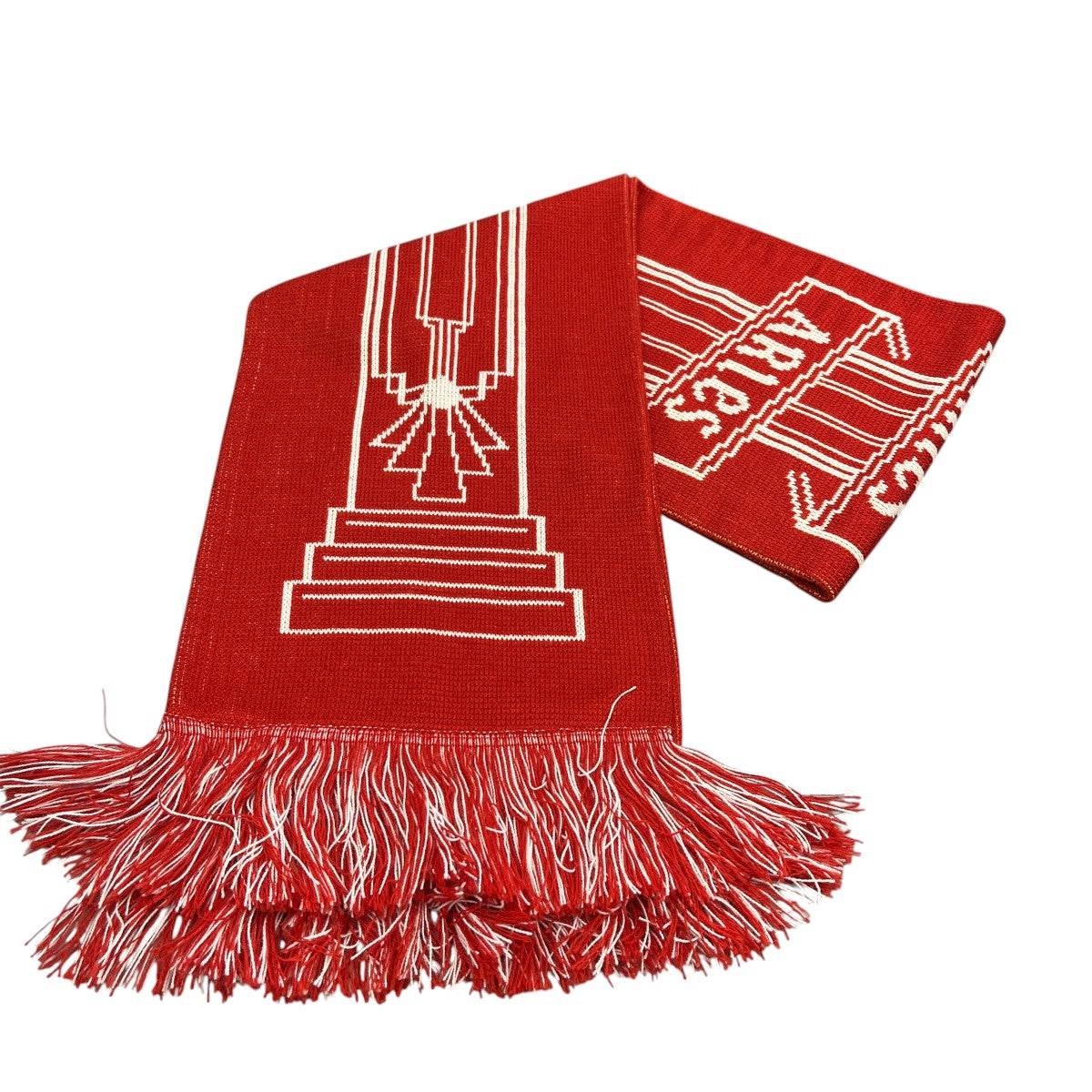 ARIES ×Arsenal COLUMN LOGO SCARFマフラー24-098-316-0009-3-0 古着・中古-2枚目のアイテム画像