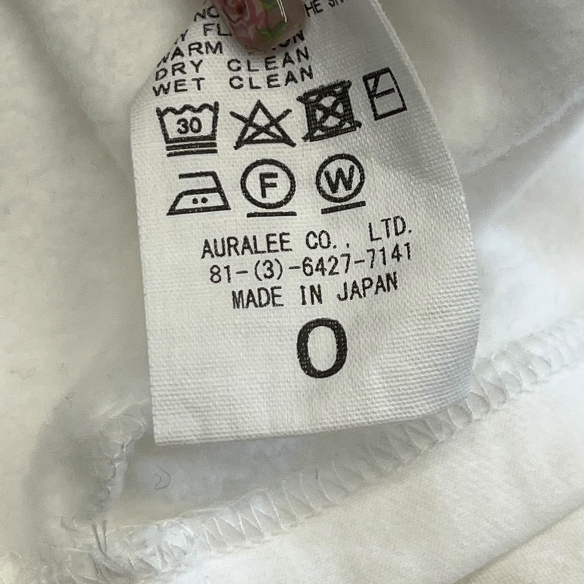 AURALEE×Ron Herman 24AWGauge Boat Neck Sweat ShirtロングスリーブカットソーA24AP03RH 古着・中古-7枚目のアイテム画像