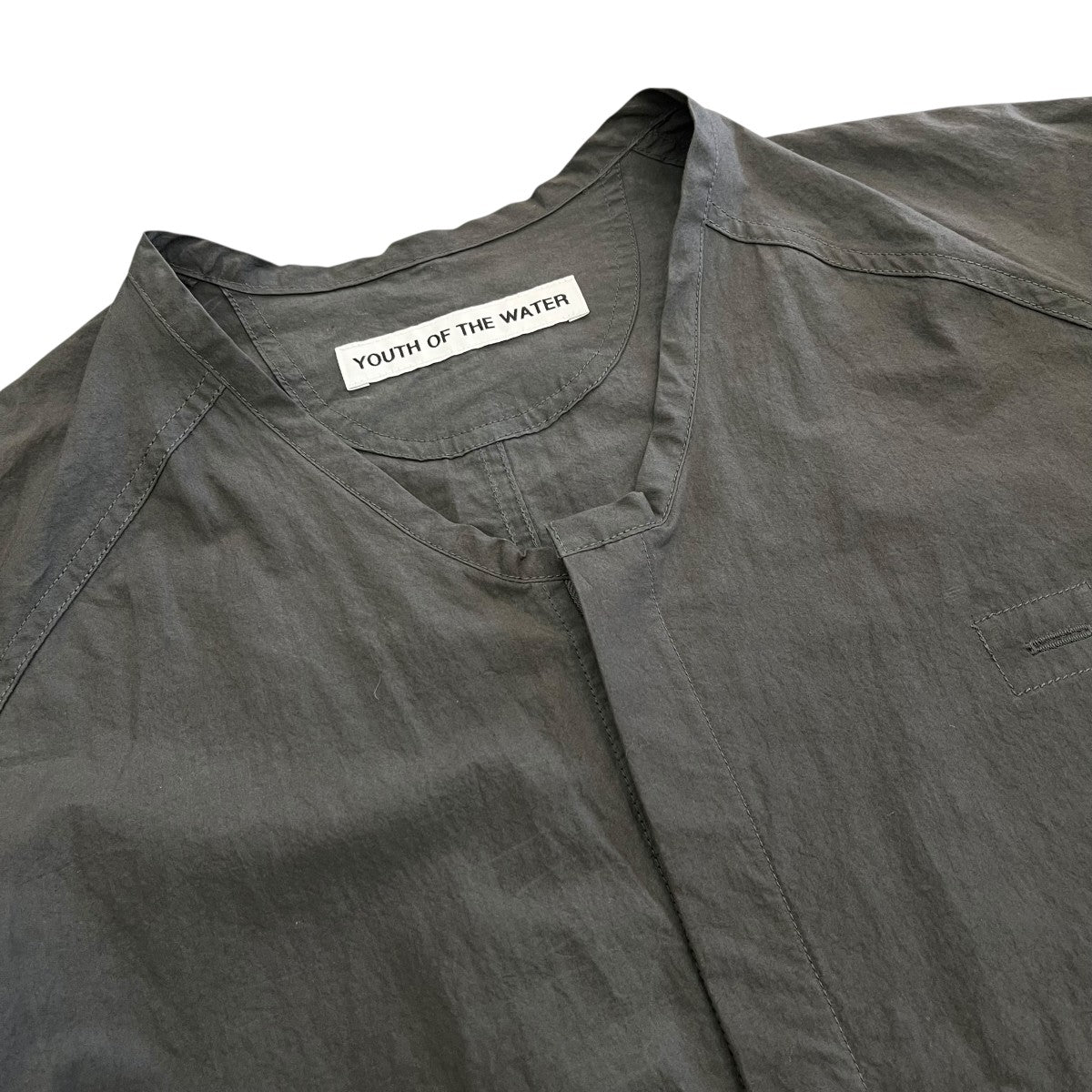 shirt blousonノーカラージャケット251 04002