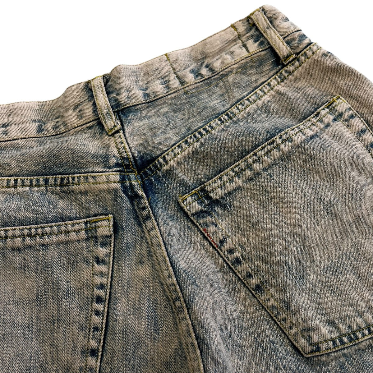 25SSBleach ＆ Over Dye Denim Wide Straight 5P PantsデニムパンツYK25SS0928P BO