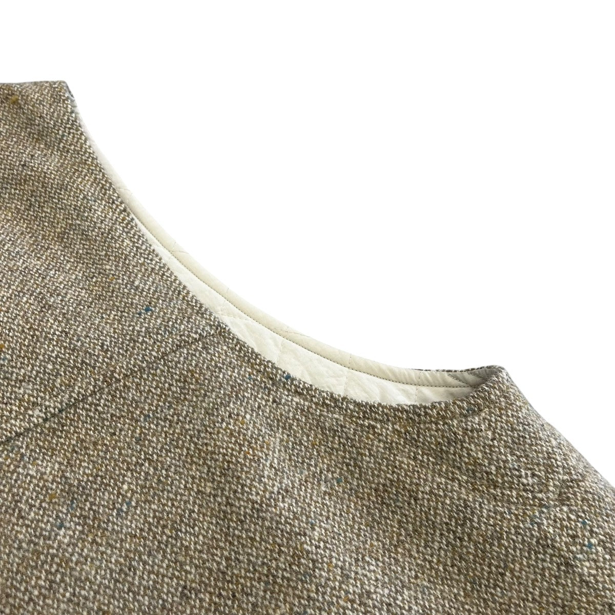J．S HOMESTEAD QUILT REV JURKIN VESTウールベスト24-011-470-1120-3-0 古着・中古-4枚目のアイテム画像