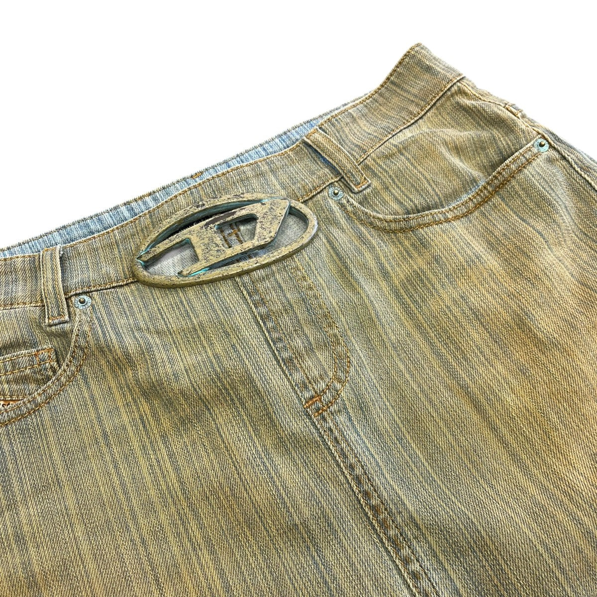 DIESEL DE-RON-FSDミニスカート0NLAU 古着・中古-3枚目のアイテム画像