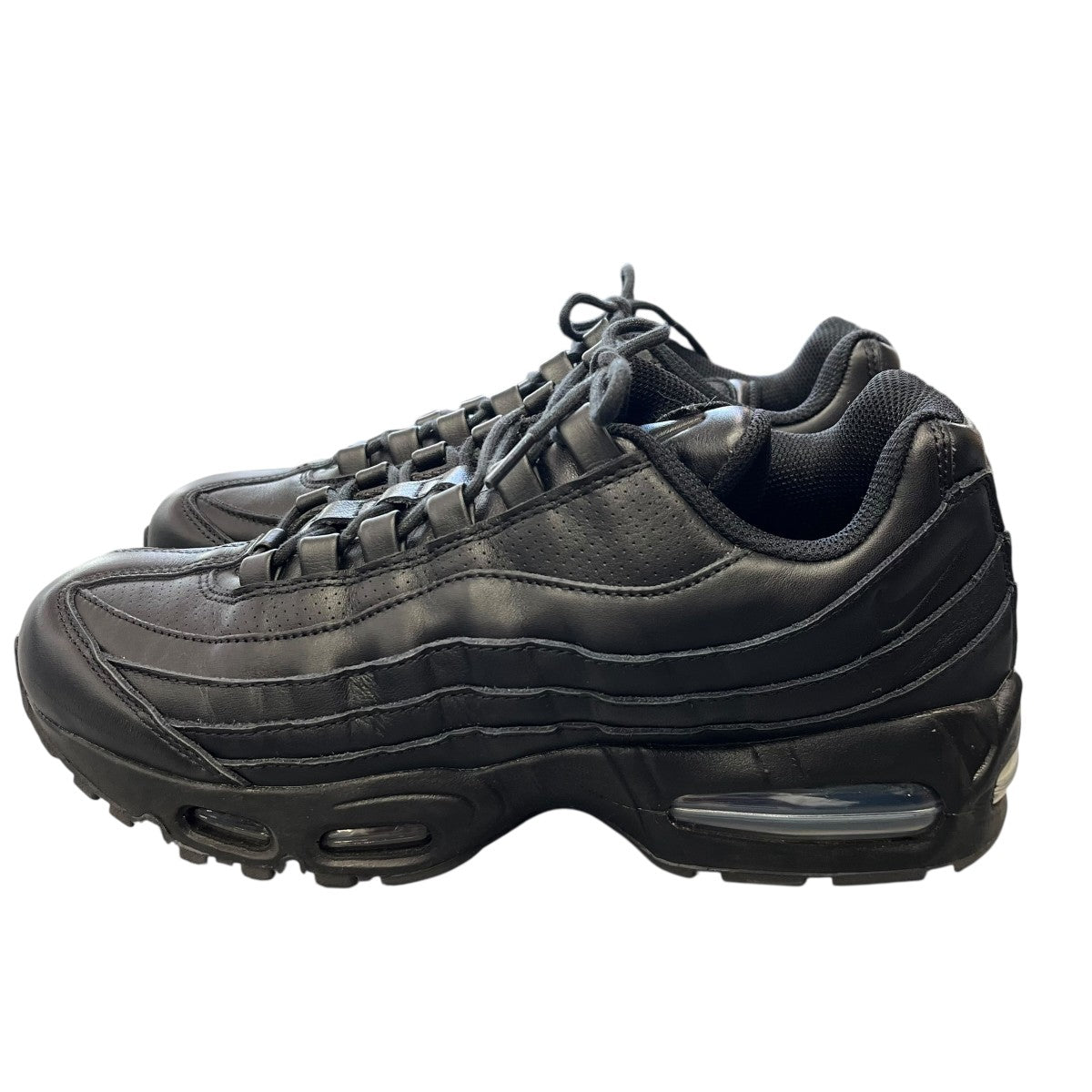 NIKE AIR MAX 95 BIG BUBBLE LEATHER TRIPLE BLACKスニーカーIM0696-001 古着・中古-4枚目のアイテム画像