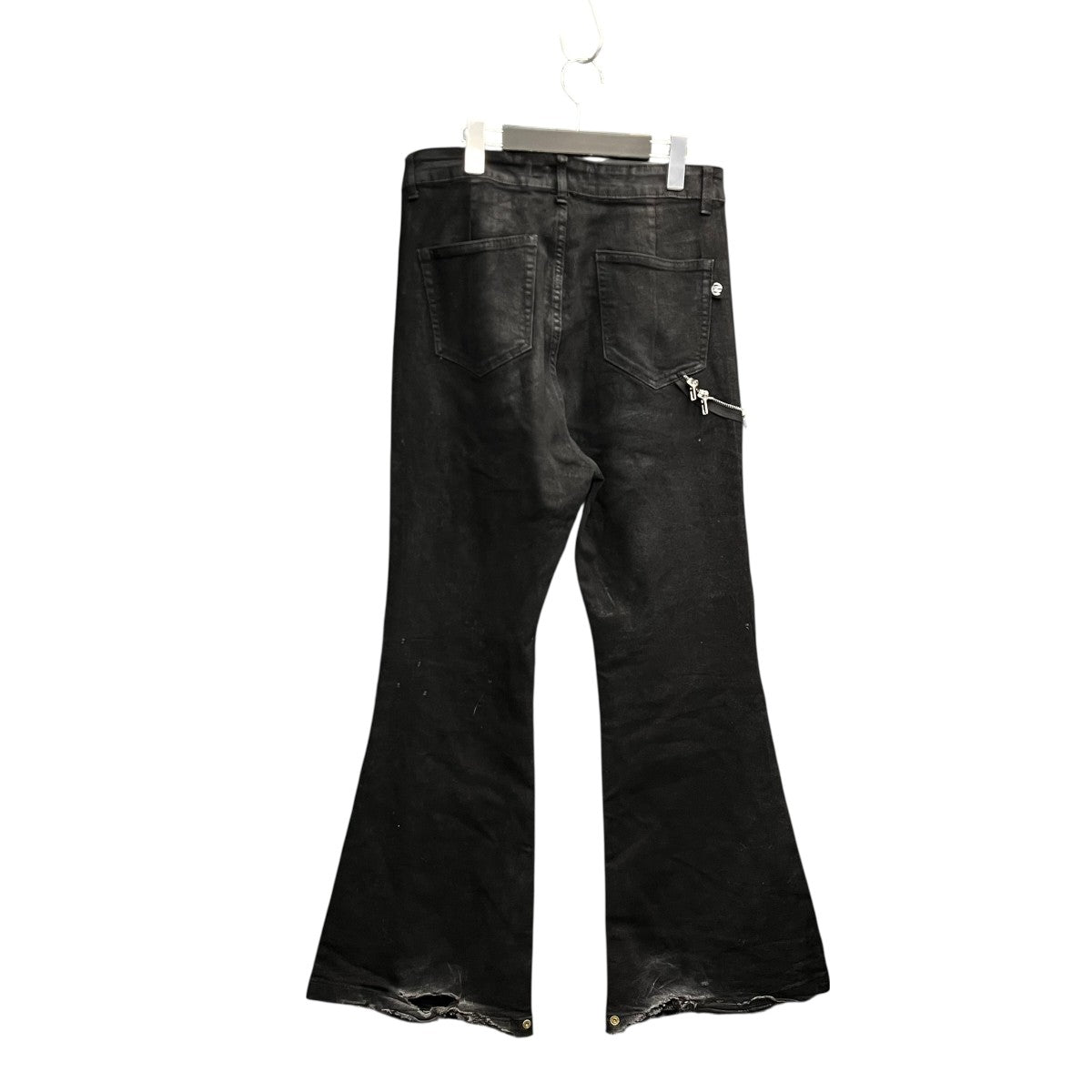 LOINARMIS Flare coating skewer chain jeansフレアパンツ 古着・中古-2枚目のアイテム画像