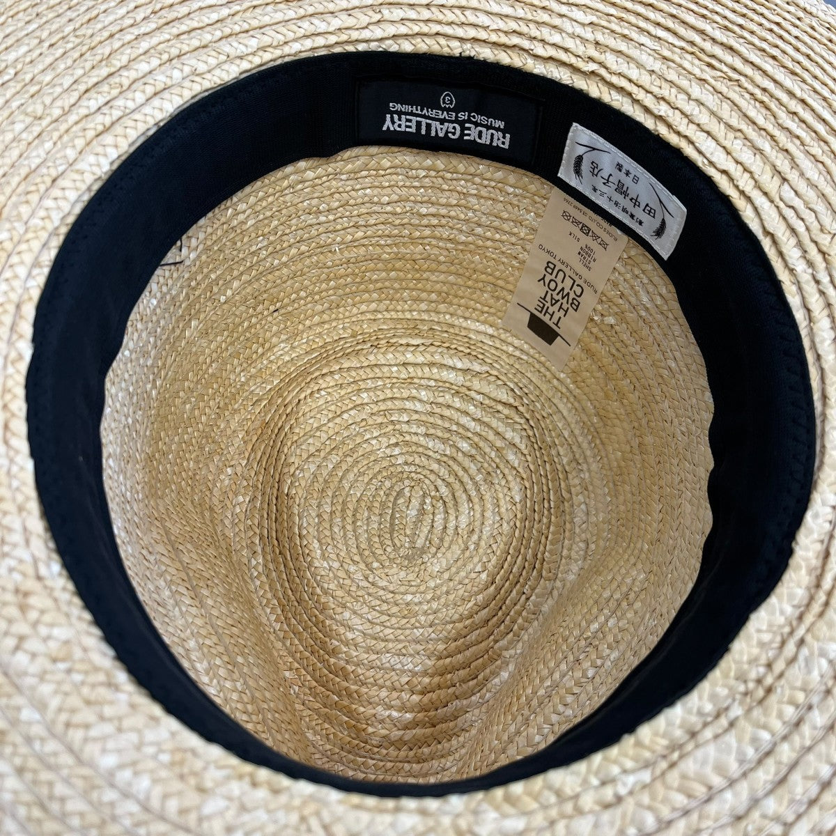 RUDE GALLERY×田中帽子店 STRAW HATハット ベージュ サイズ 3｜【公式