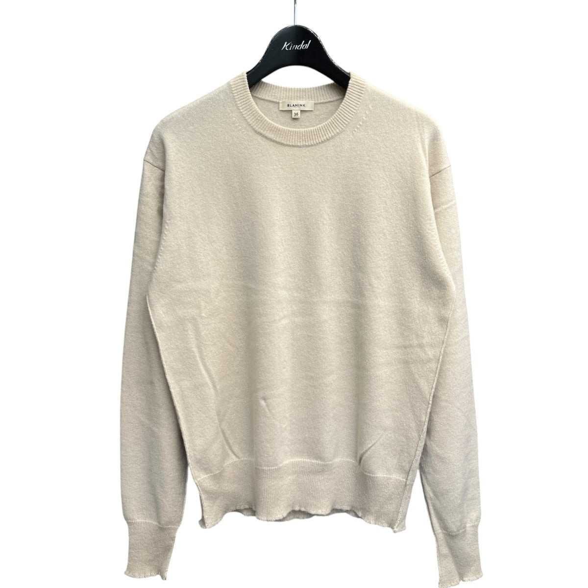 カシミヤ12G クルーネック ロングスリーブ ニット7913 106 0229