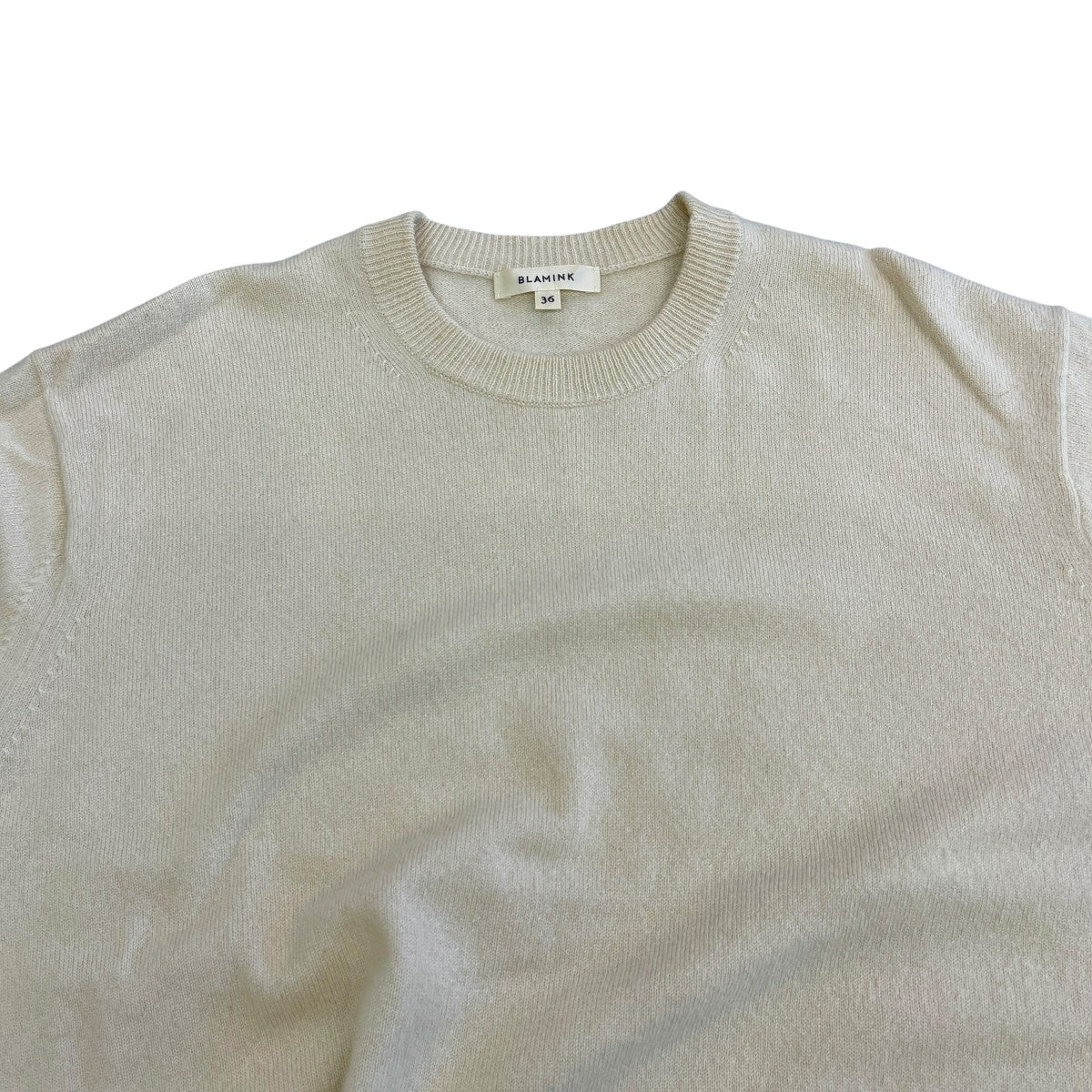 カシミヤ12G クルーネック ロングスリーブ ニット7913 106 0229