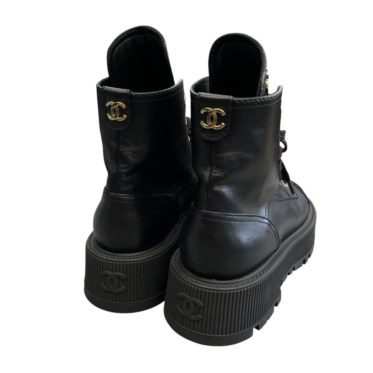 CHANEL レースアップブーツG45124 古着・中古-2枚目のアイテム画像