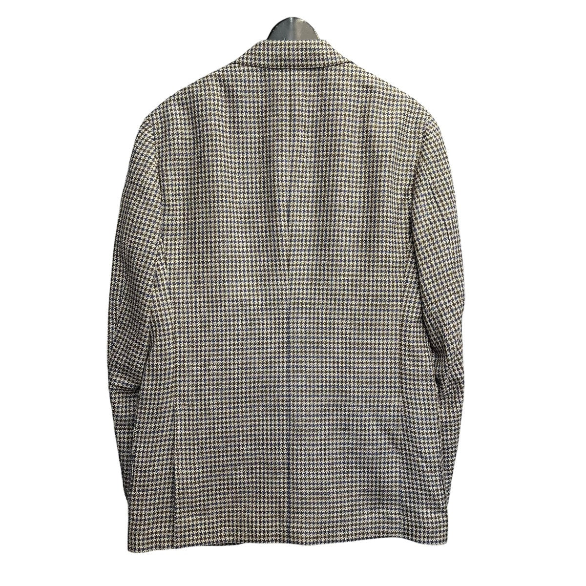 LORO PIANA FABRIC ウールシルクリネン ハウンドトゥース ジャケット千鳥格子テーラードジャケット21 16 0389 731