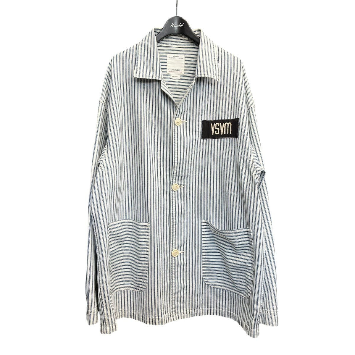 VISVIM(ビズビム) 23SS COVERALL JACKET ストライプカバーオール
