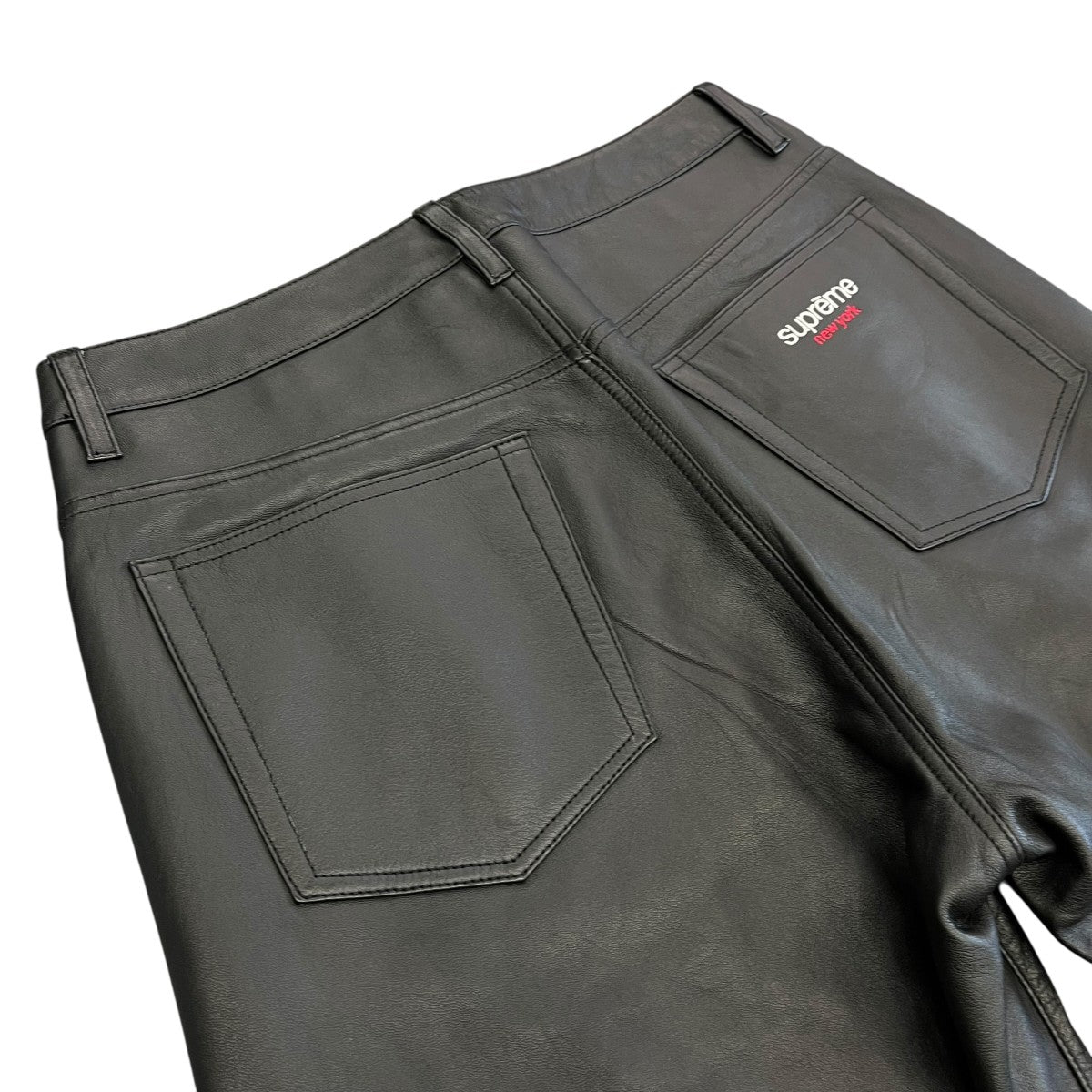 Supreme 24AWLeather Baggy 5-Pocket Jeanレザーパンツ101837 古着・中古-4枚目のアイテム画像