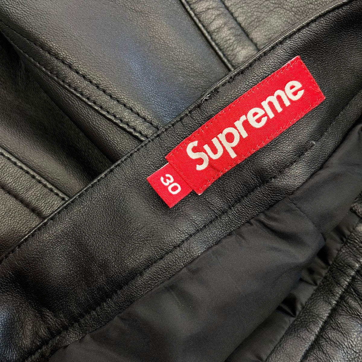 Supreme 24AWLeather Baggy 5-Pocket Jeanレザーパンツ101837 古着・中古-7枚目のアイテム画像