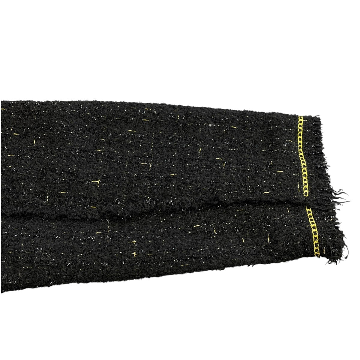 25AWCHAIN EMBROIDERY TWEED JACKET長袖ノーカラージャケット25A BSL014 DS