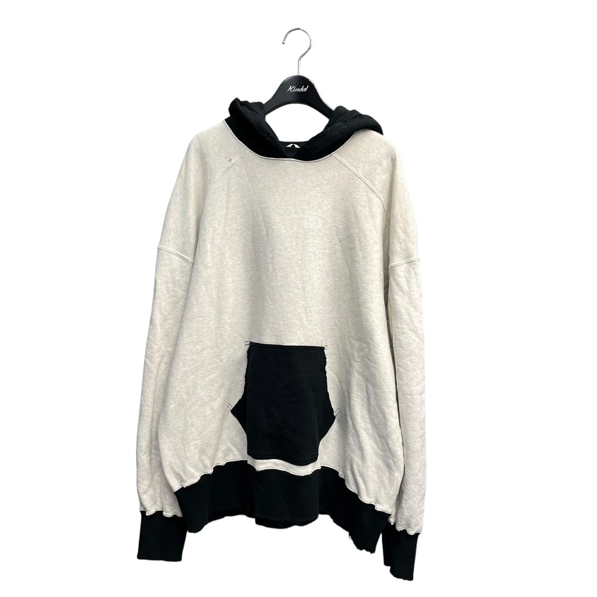 ANCELLM 24SS2tone aging hoodieプルオーバーパーカーANC-CT45 古着・中古-1枚目のアイテム画像