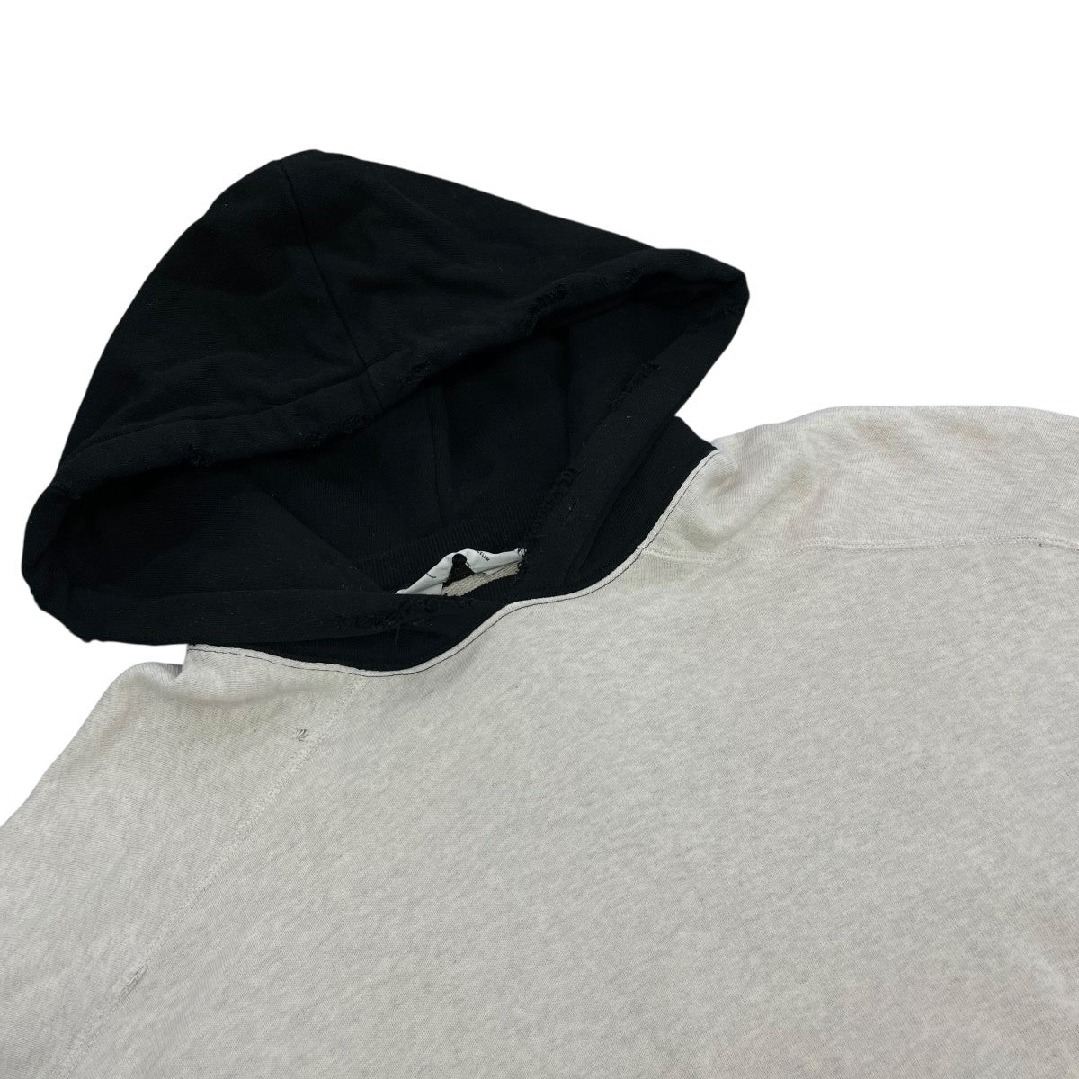 ANCELLM 24SS2tone aging hoodieプルオーバーパーカーANC-CT45 古着・中古-3枚目のアイテム画像