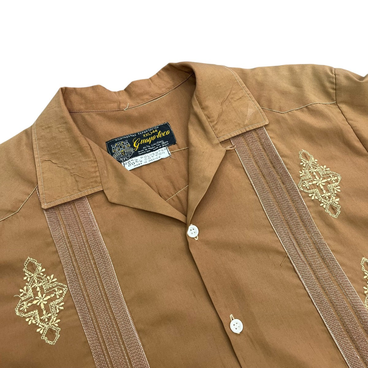 USED(ユーズド) メキシコ製 キューバシャツ GUAYABERAS YUCATECAS半袖