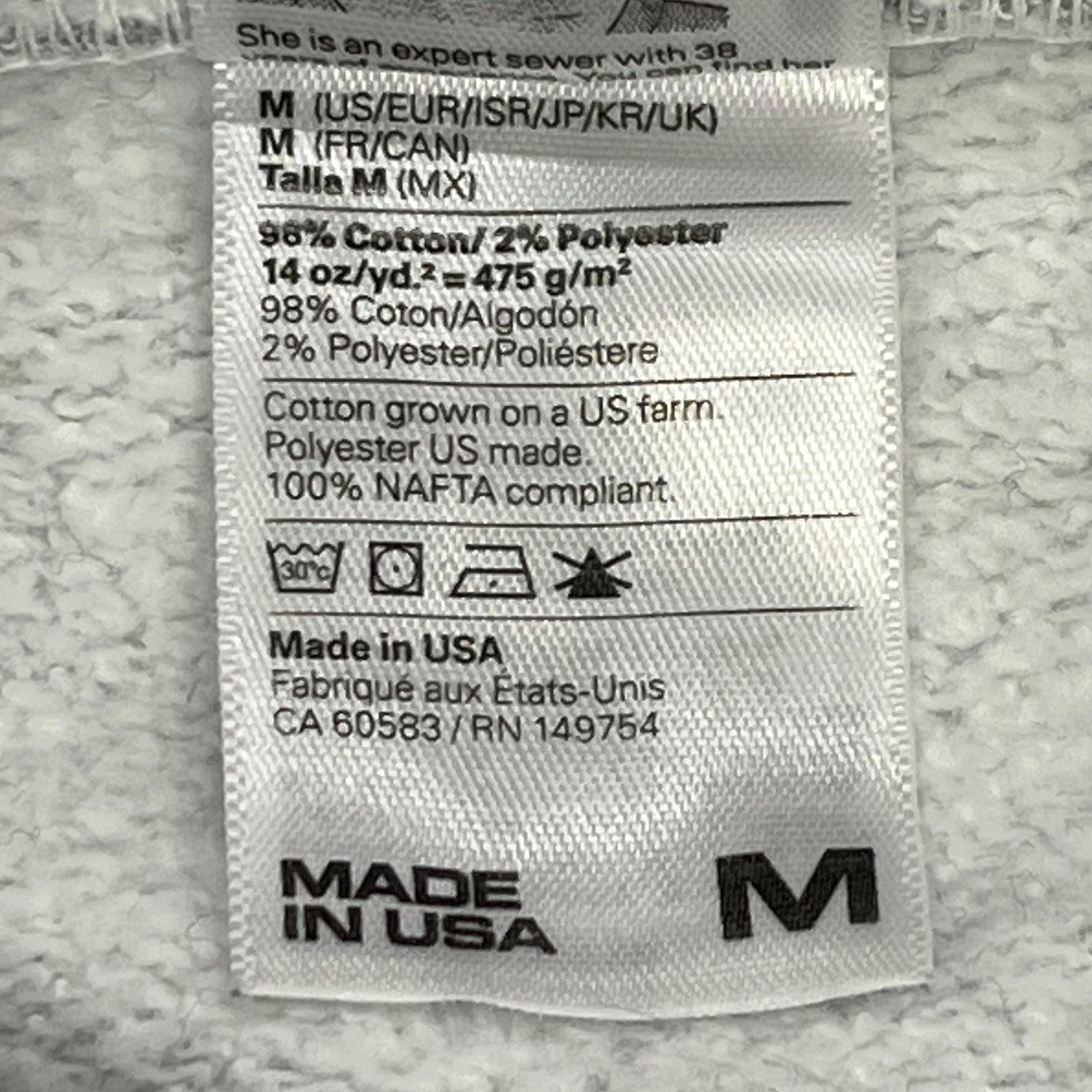 LOS ANGELES APPAREL 14ozプルオーバーパーカー 古着・中古-7枚目のアイテム画像