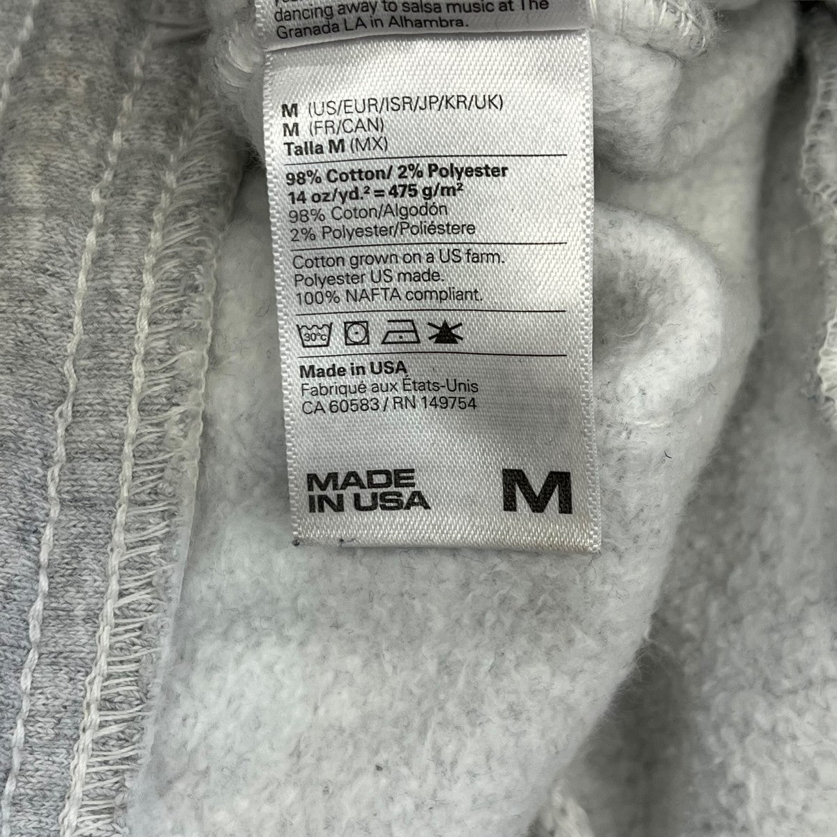 LOS ANGELES APPAREL 14ozスウェットパンツ 古着・中古-6枚目のアイテム画像