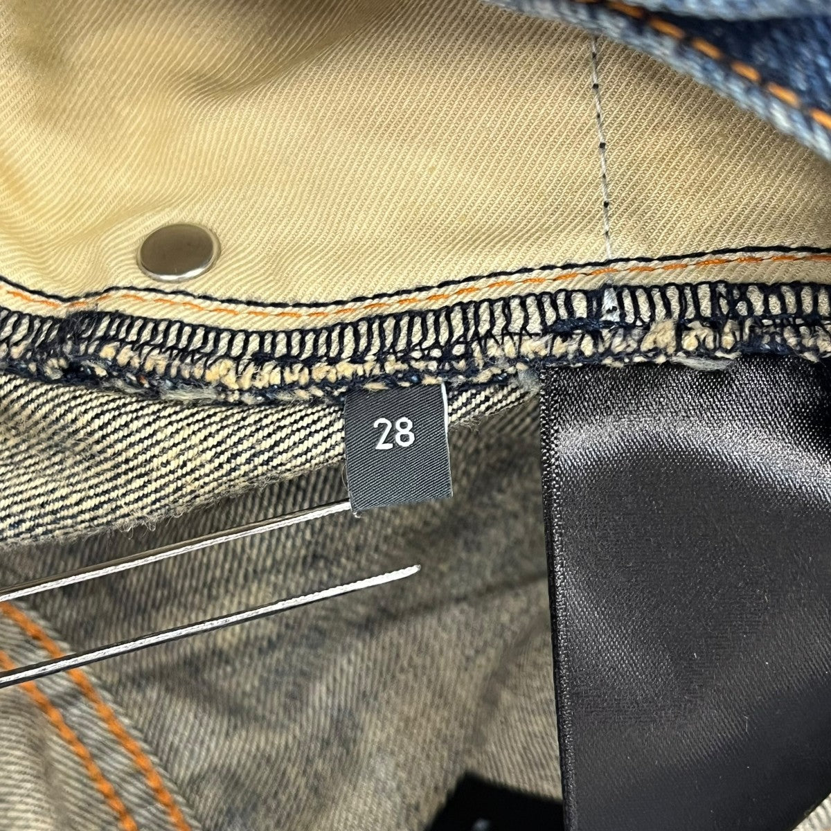 CELINE ウェスリー ジーンズ コットンデニムデニムパンツ2N850787D GBV3 古着・中古-6枚目のアイテム画像