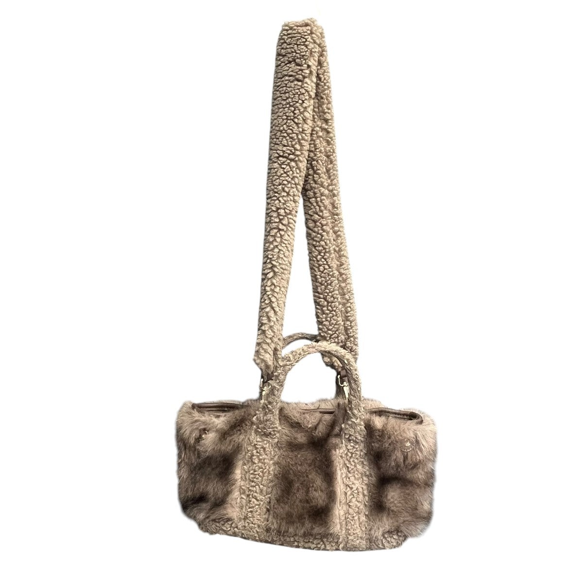 25AWGCA EMB FAUX FUR PINT TOTE2WAYバッグ