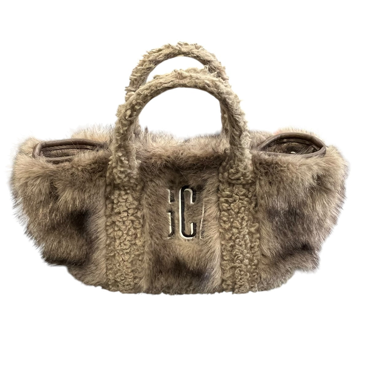 25AWGCA EMB FAUX FUR PINT TOTE2WAYバッグ