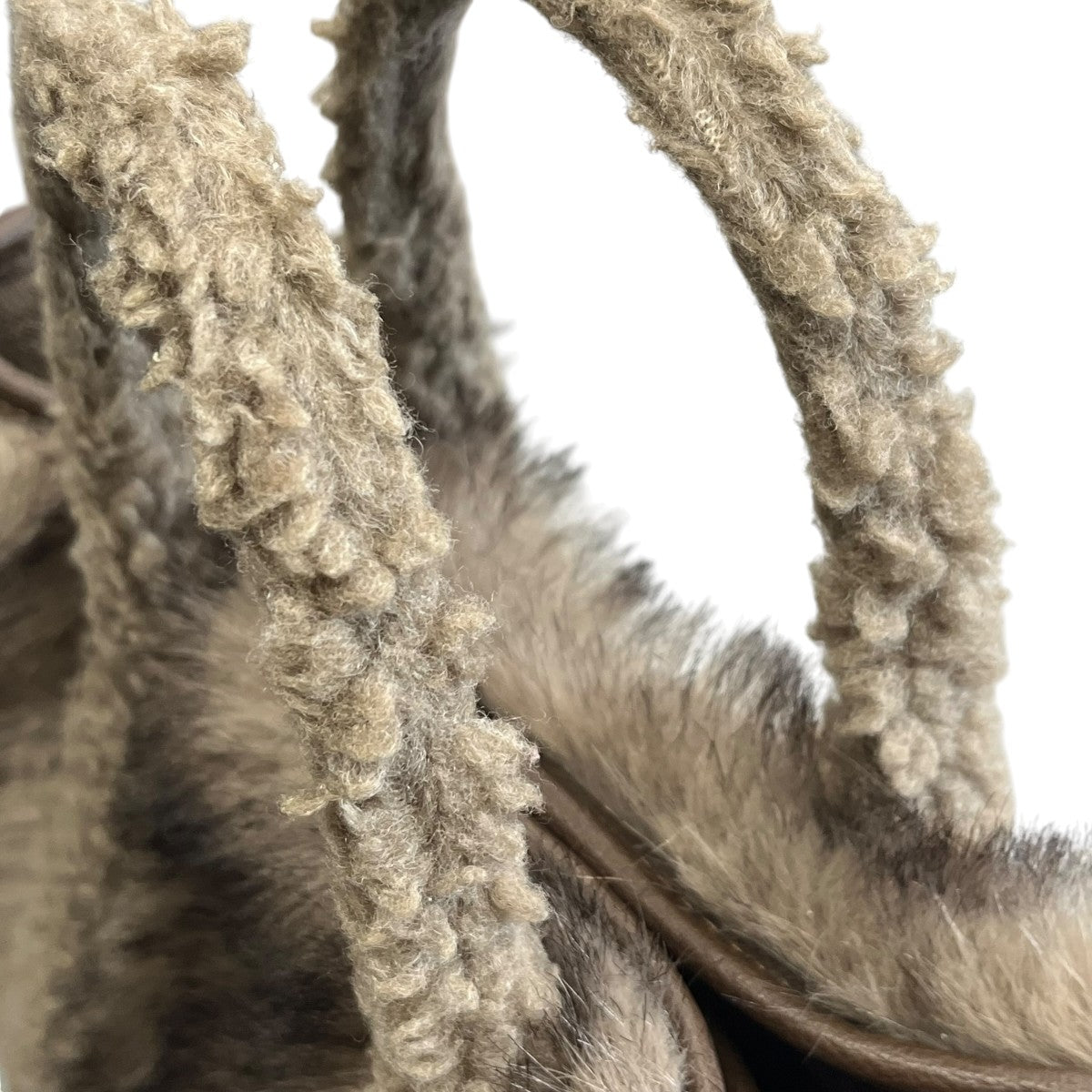 25AWGCA EMB FAUX FUR PINT TOTE2WAYバッグ