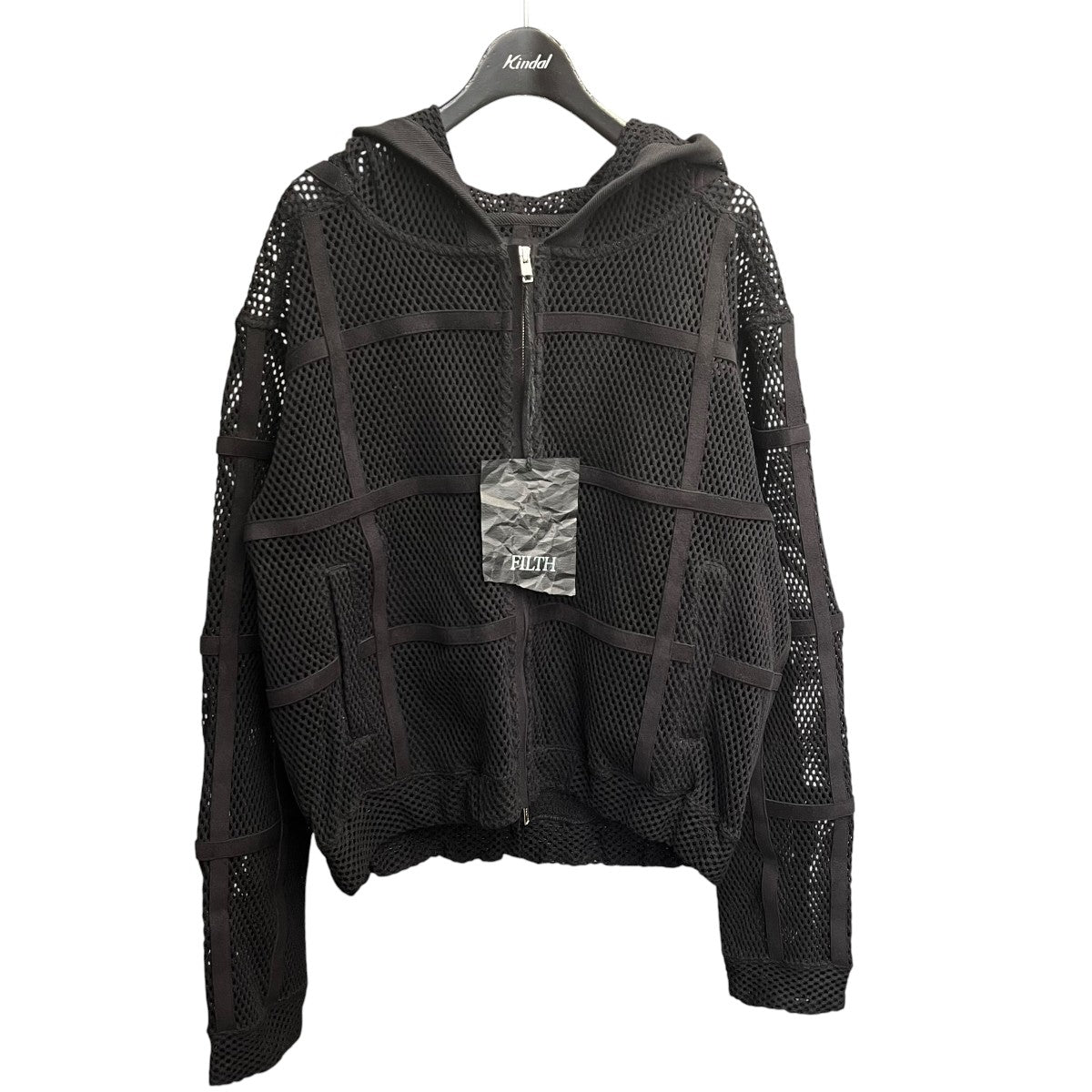 FILTH PRISONER MESH ZIP UP HOODIEメッシュジップフーディー 古着・中古-1枚目のアイテム画像
