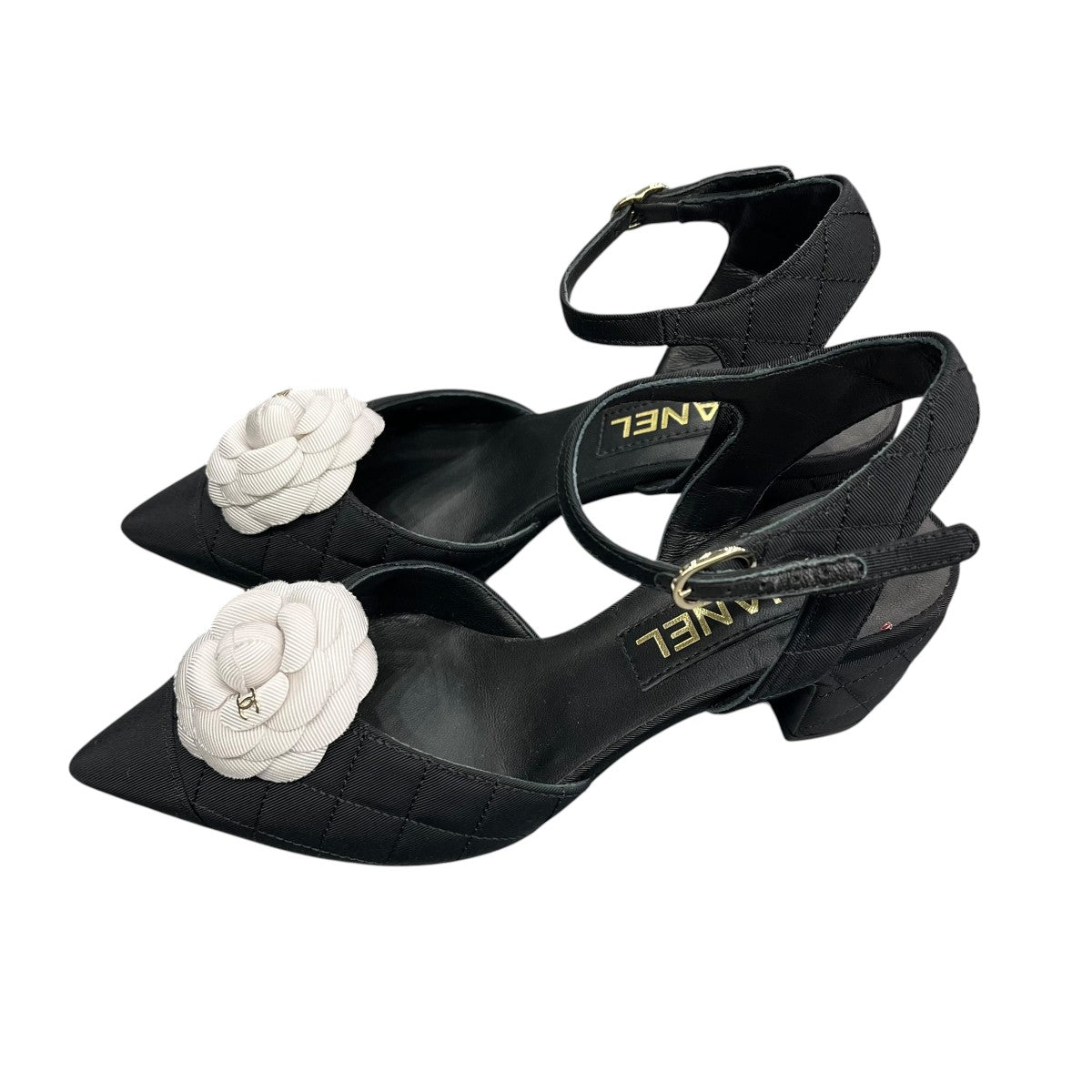 CHANEL カメリアポインテッドトゥパンプスG38365 古着・中古-4枚目のアイテム画像