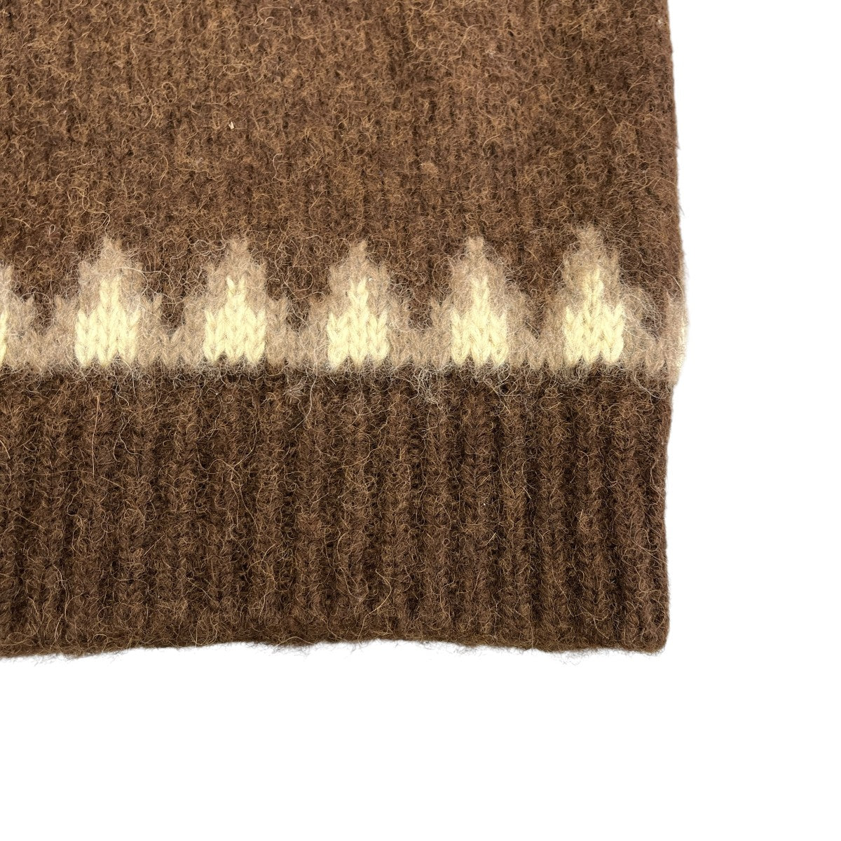 MOHAIR NORDIC CREW NECK長袖ニットBN 19FM 046