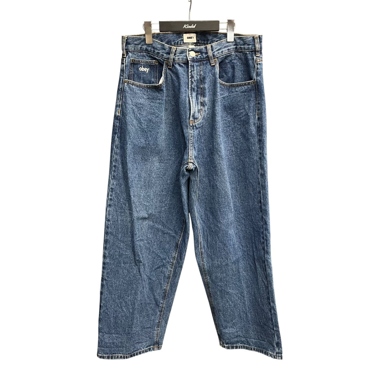 OBEY バギーデニムパンツ 古着・中古-1枚目のアイテム画像