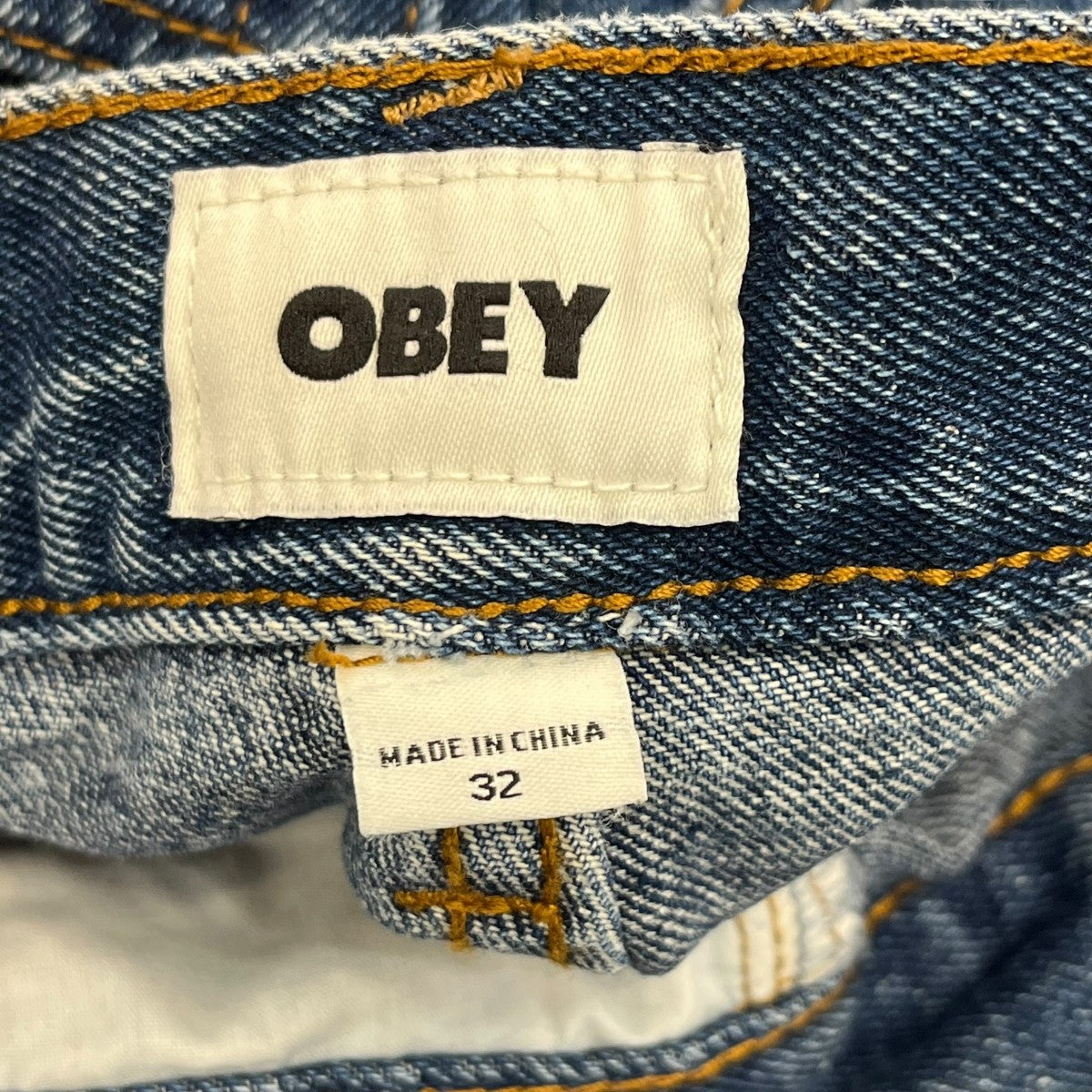 OBEY バギーデニムパンツ 古着・中古-7枚目のアイテム画像