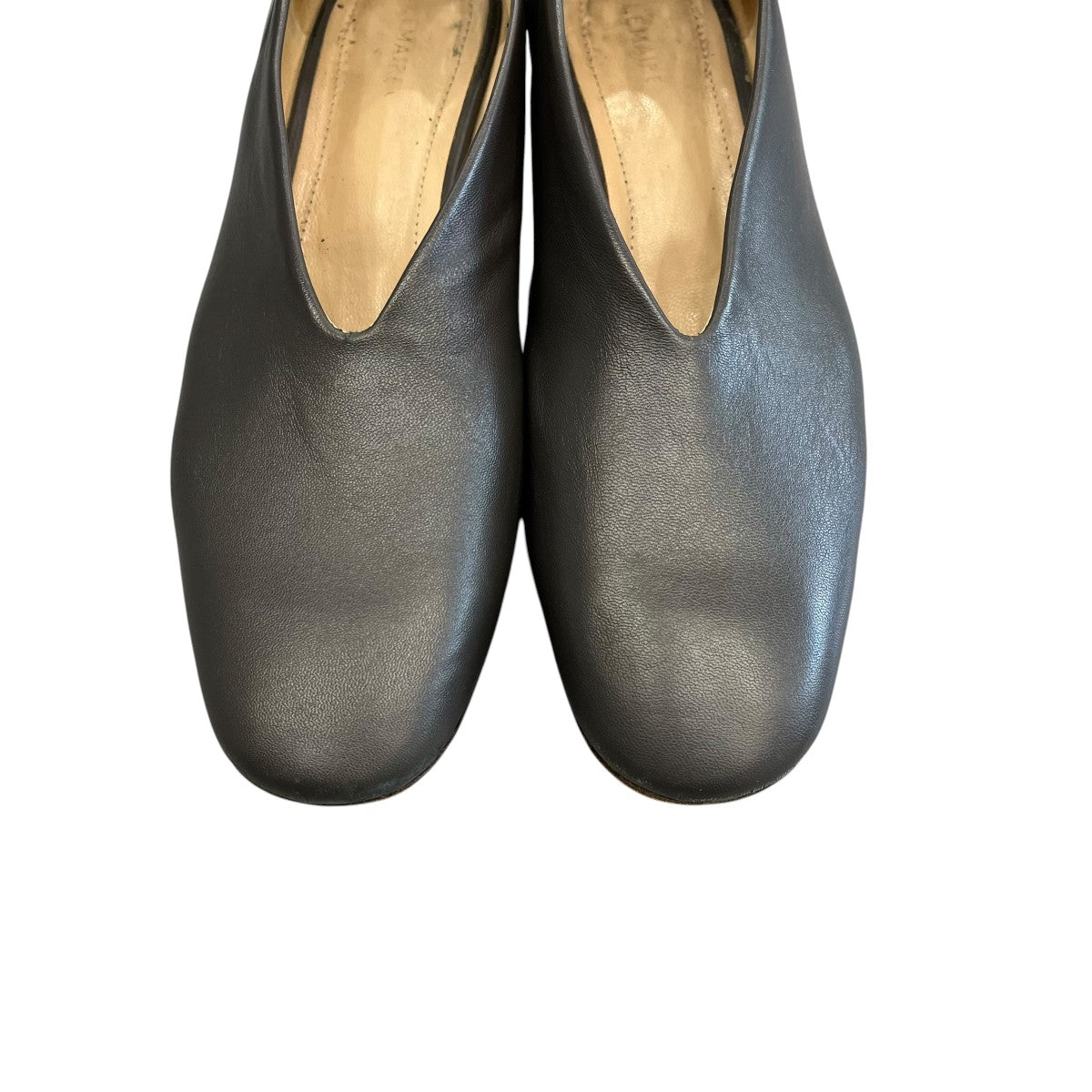 LEMAIRE Wedge Slippersレザーシューズ 古着・中古-5枚目のアイテム画像