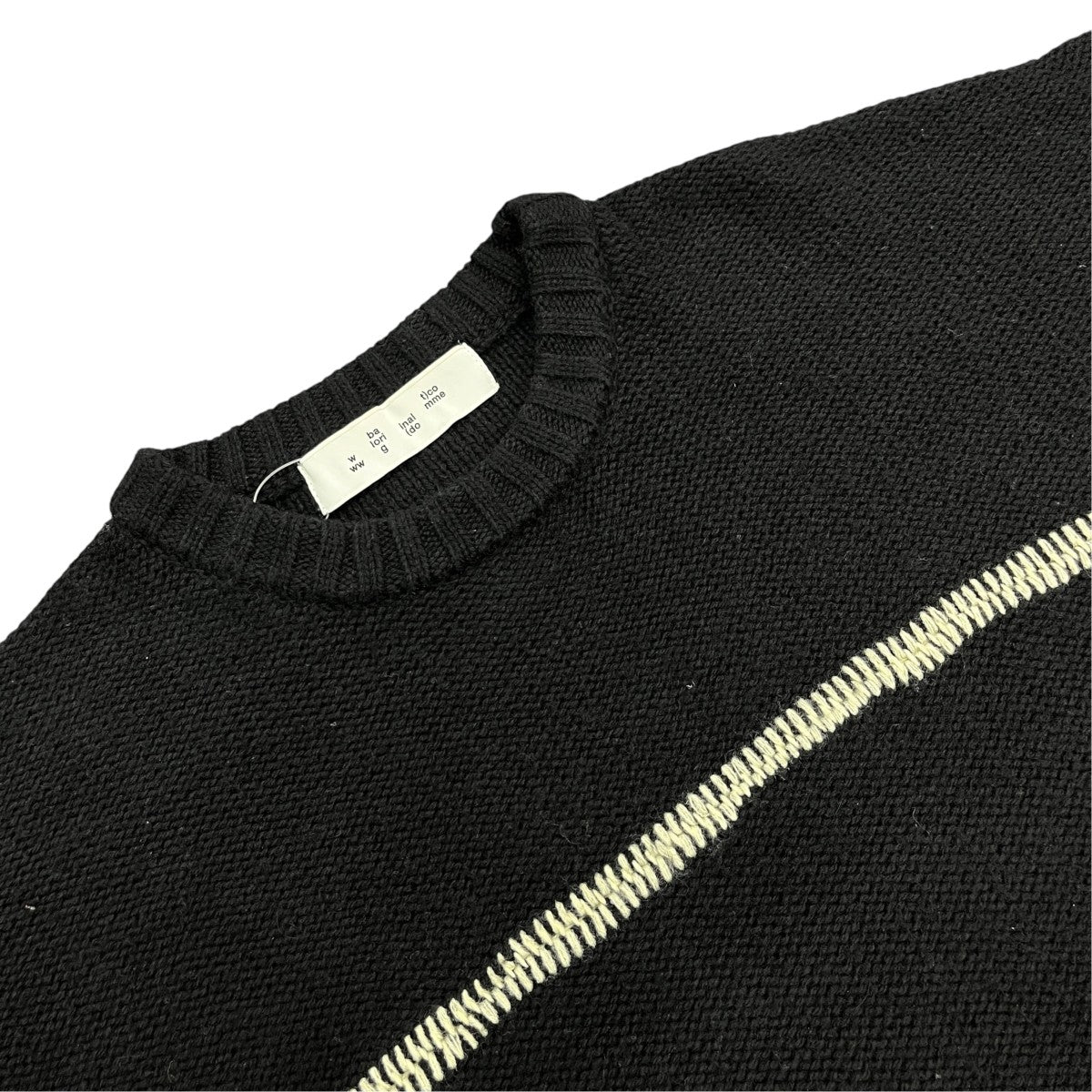 STITCHED DROP SHOULDER SWEATER長袖ニット