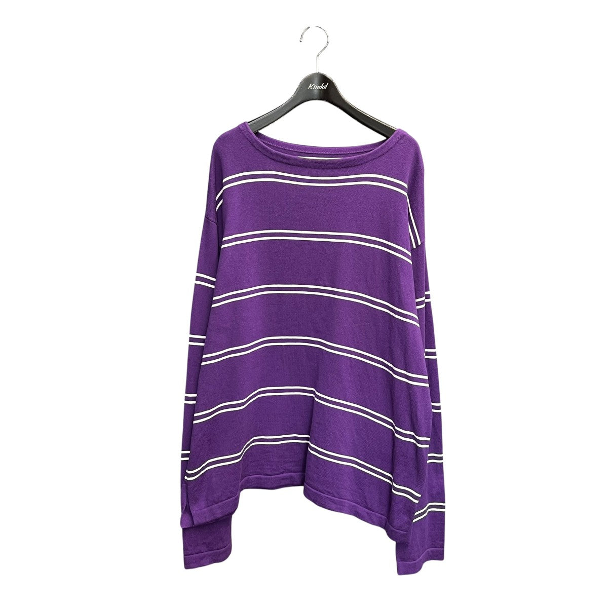 SANDWATERR ORGANIZED BORDER SWEATER COTTON YARNボーダーカットソーSW K0401 古着・中古-1枚目のアイテム画像