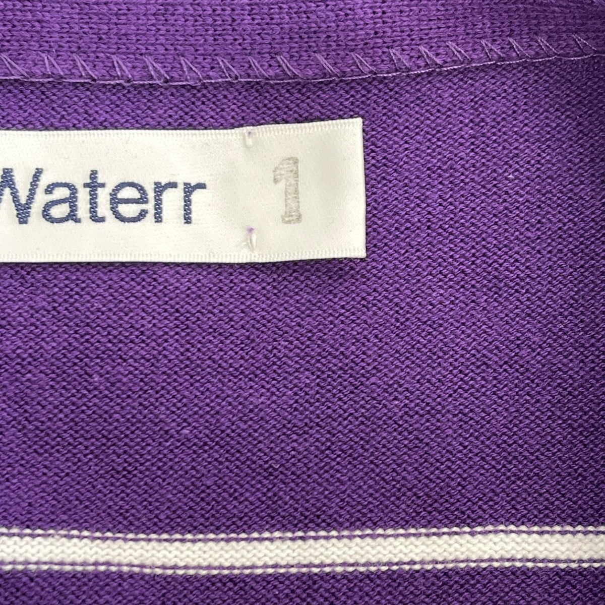 SANDWATERR ORGANIZED BORDER SWEATER COTTON YARNボーダーカットソーSW K0401 古着・中古-7枚目のアイテム画像