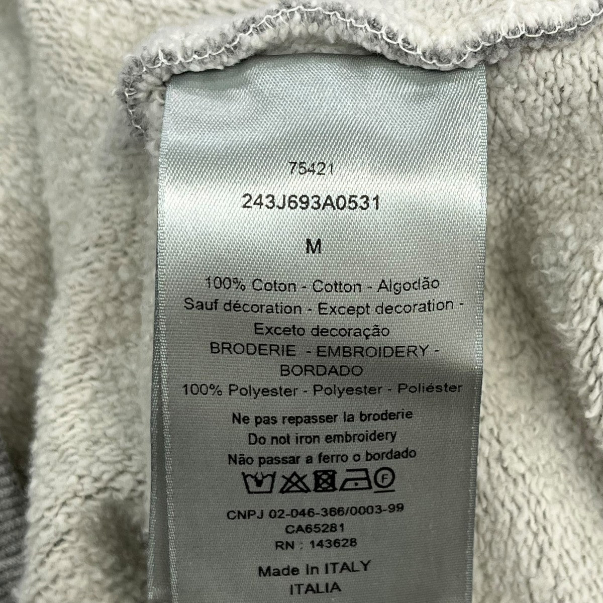 DIOR Christian Dior Couture Sweatshirt243J693A0531 古着・中古-6枚目のアイテム画像