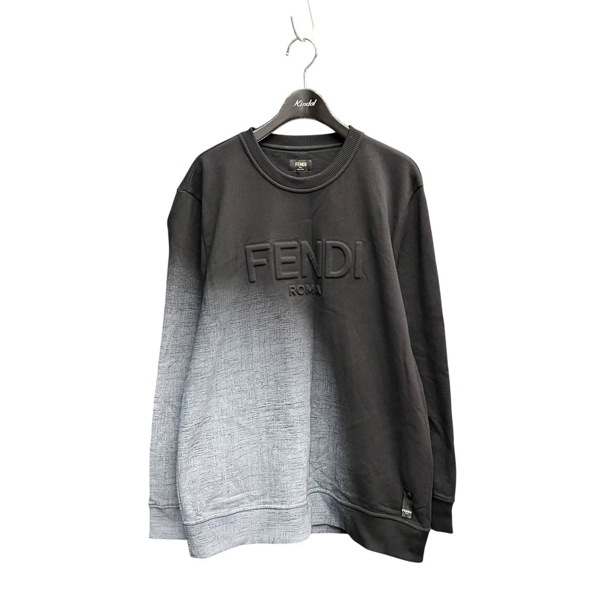 フェンディ FF ロゴ スウェット L FENDI(フェンディ) ロゴエンボス クルーネック スウェットFY0178 AFRN