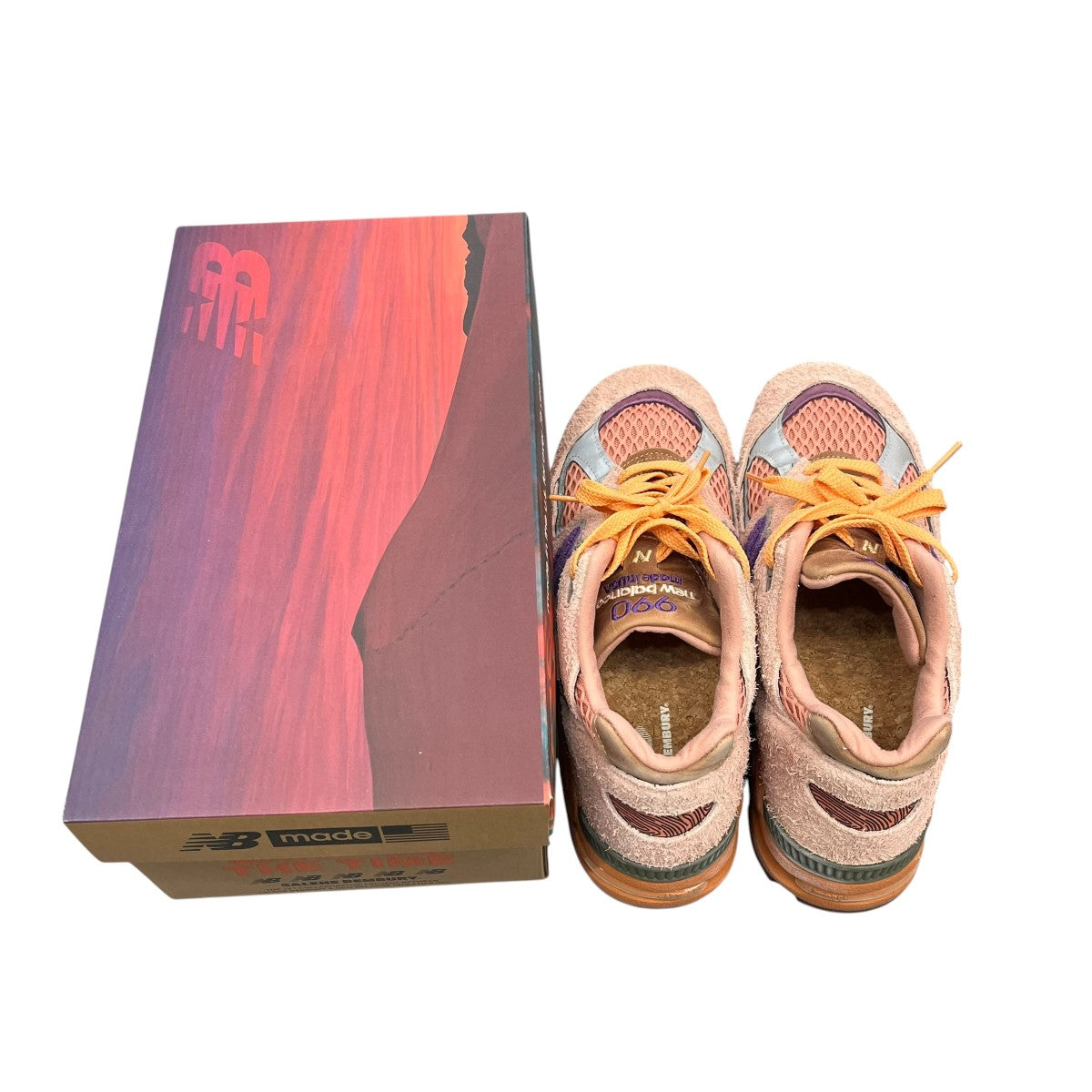 NEW BALANCE×Salehe Bembury 990V2スニーカーM990SB2 古着・中古-8枚目のアイテム画像