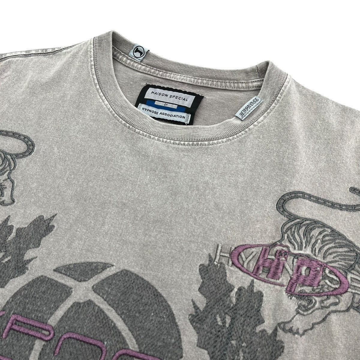 MAISON SPECIAL×Hypnose Association 25SS「Tiger」Prime-Over Crew Neck T-Shirt刺繍Tシャツ11251411229 古着・中古-3枚目のアイテム画像