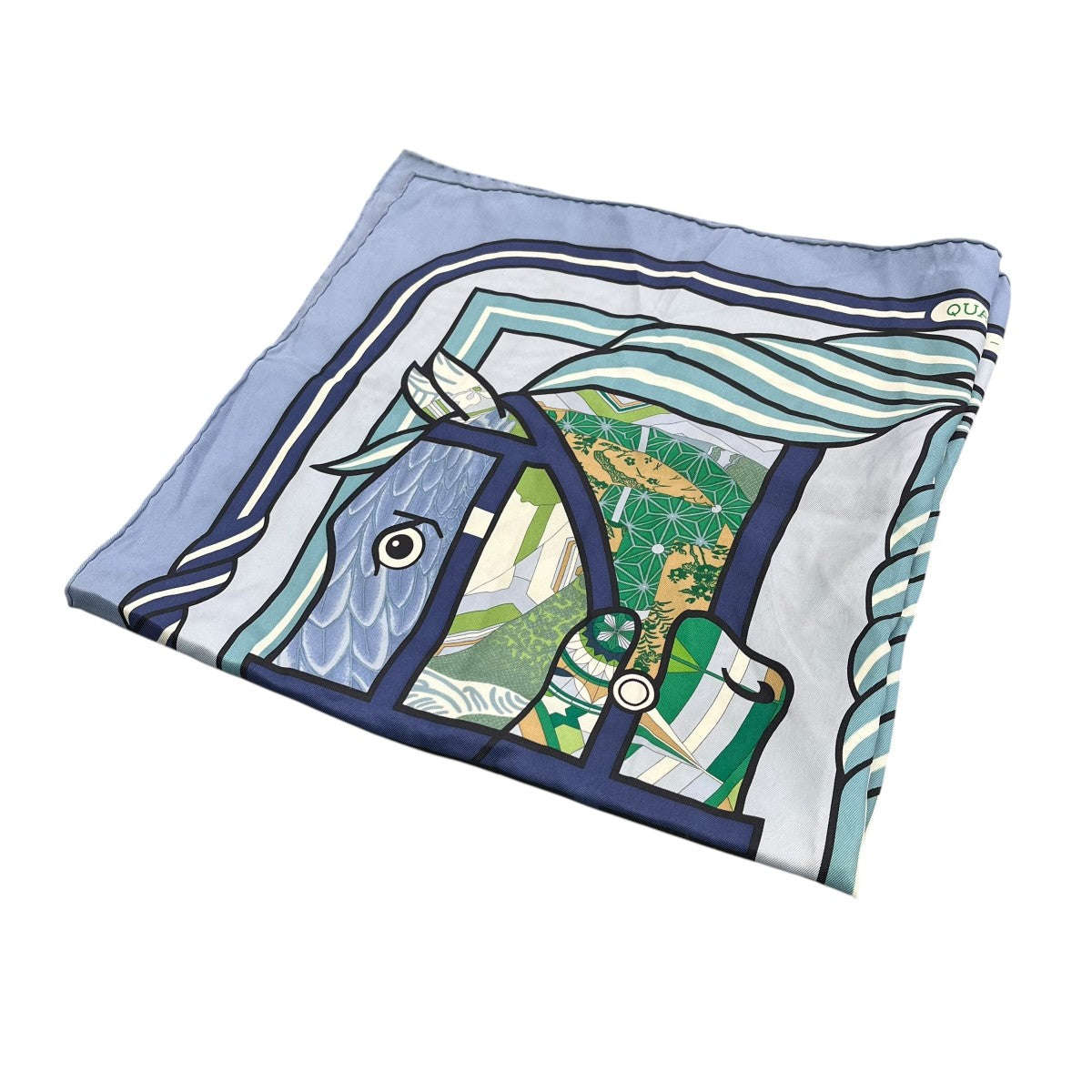 HERMES QUADRIGE カレ70シルクスカーフ 古着・中古-3枚目のアイテム画像